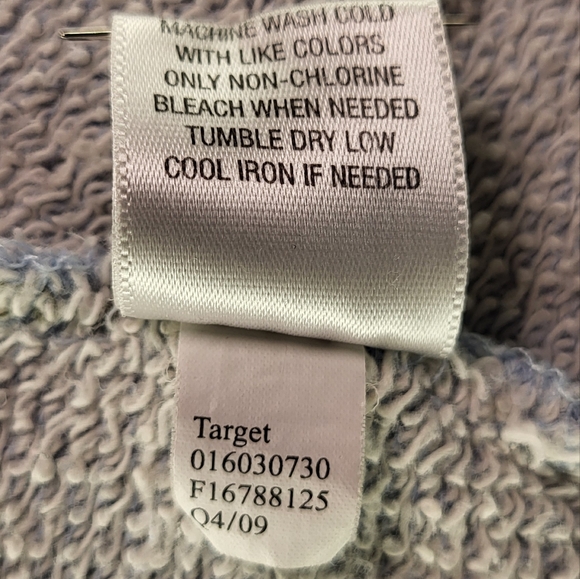 Converse Light Blue Roll Sleeve Zip Hoodie size XSmall - Picture 7 of 7